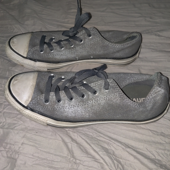 Converse Chuck Taylor All Star Low CT Ox 545025F Admiral grey metallic women's 8 - Picture 5 of 9